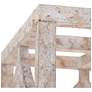 3_Julle 12" Wide Weathered Wood 4-Light Square Chandelier more views