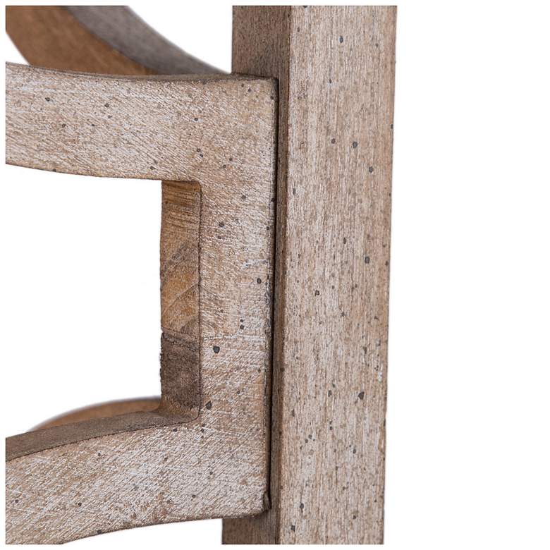Image 4 Julle 14.2" Wide Distressed Wood 4-Light Square Chandelier more views