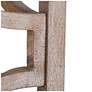 4_Julle 14.2" Wide Distressed Wood 4-Light Square Chandelier more views
