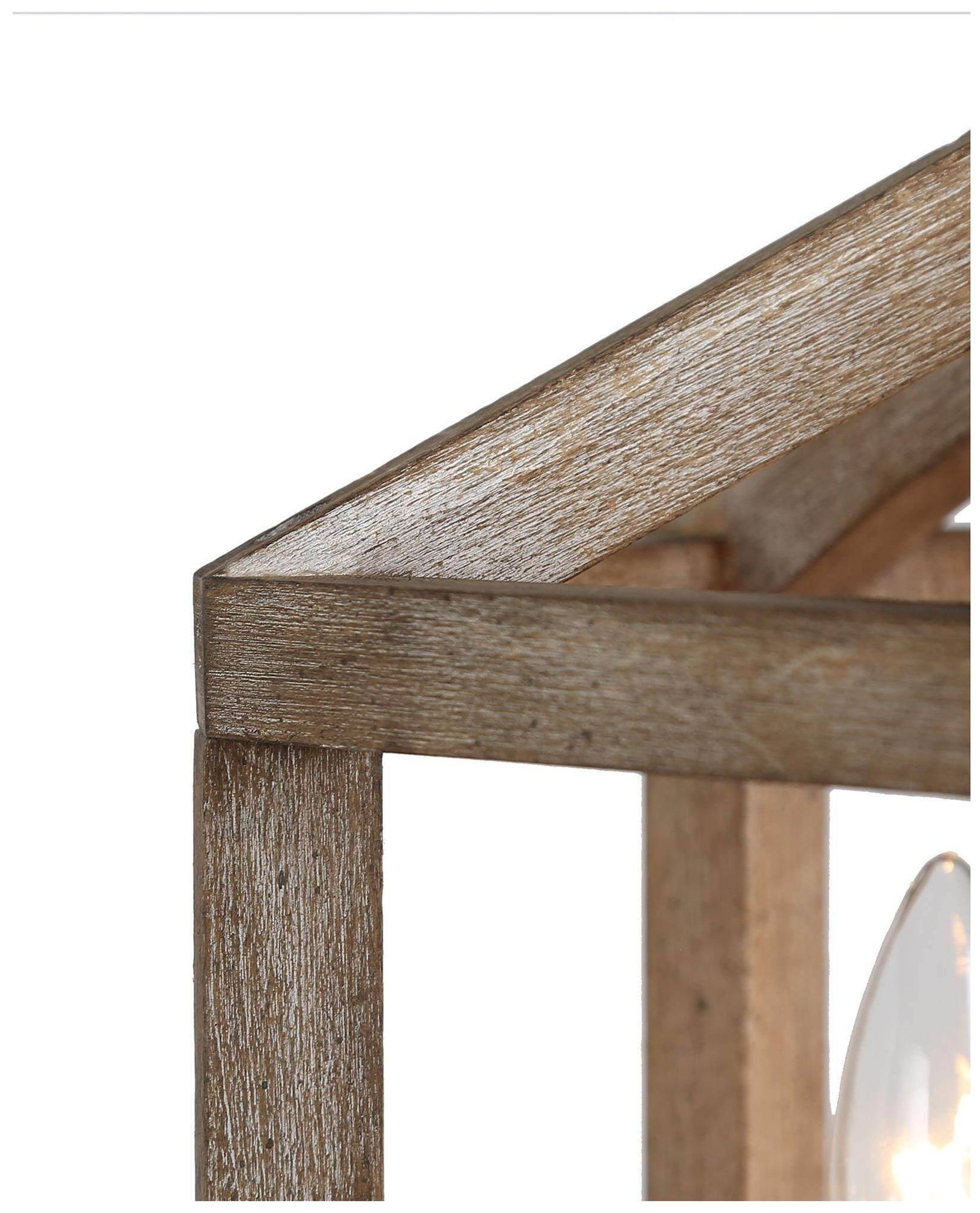 Image 5 Julle 14" Wide Wood 3-Light Ceiling Light more views