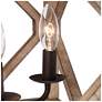 3_Julle 4-Light 14.2" Wide Square Wood Chandelier more views