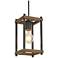 Julle 5" Wide 1-Light Wood Grain Pendant Light