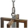 3_Julle 6.5" Wide 1-Light Wood Grain Pendant Light more views