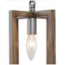 4_Julle 6.5" Wide 1-Light Wood Grain Pendant Light more views