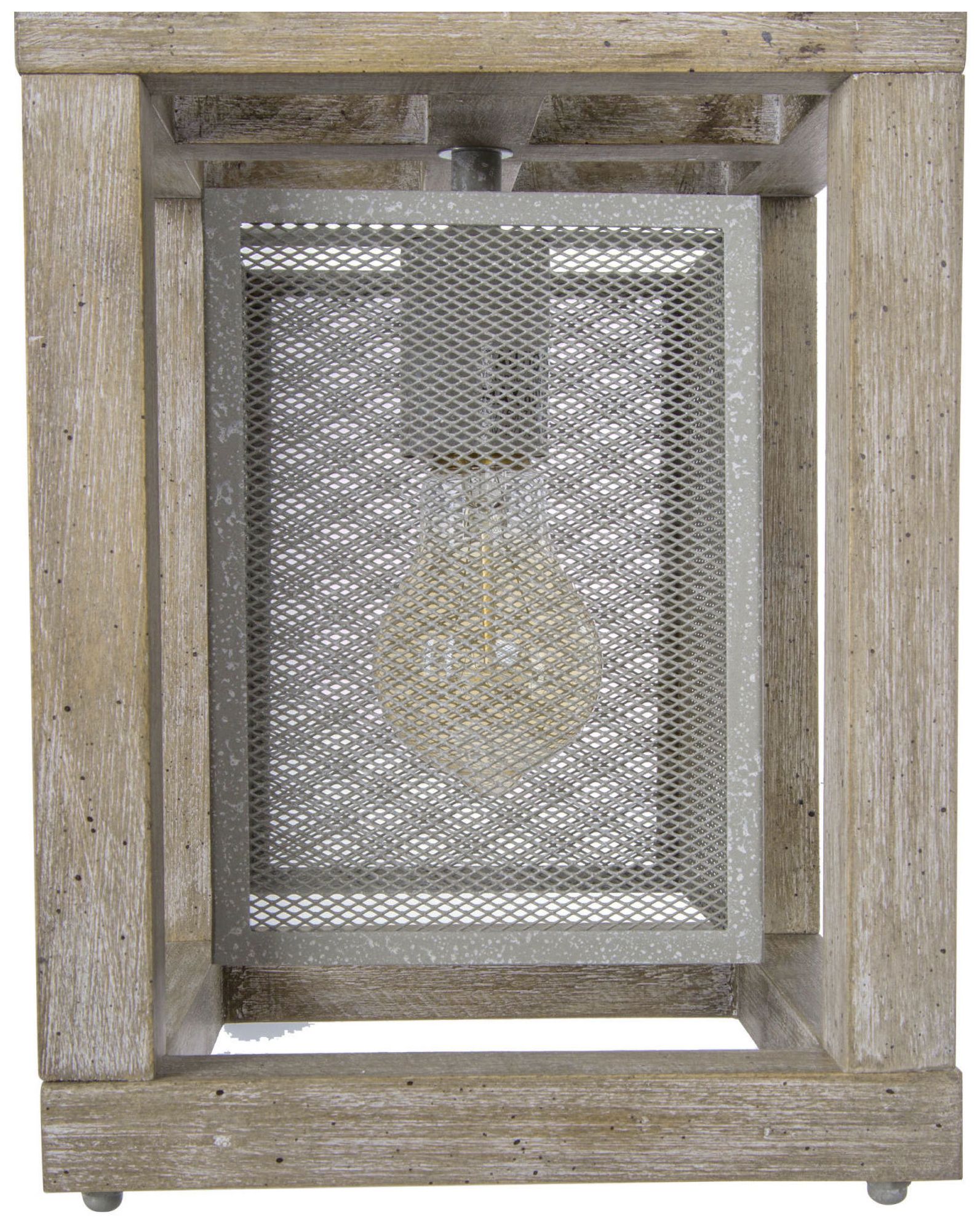 Image 4 Julle 8" Wide 1-Light Square Wood Pendant Light more views