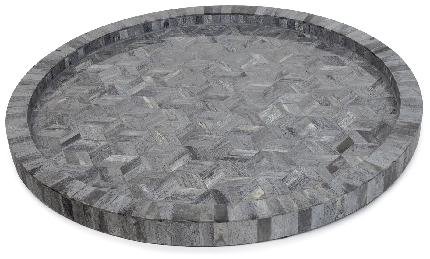 Image 2 Jullian Bone Tray Small (Grey) more views