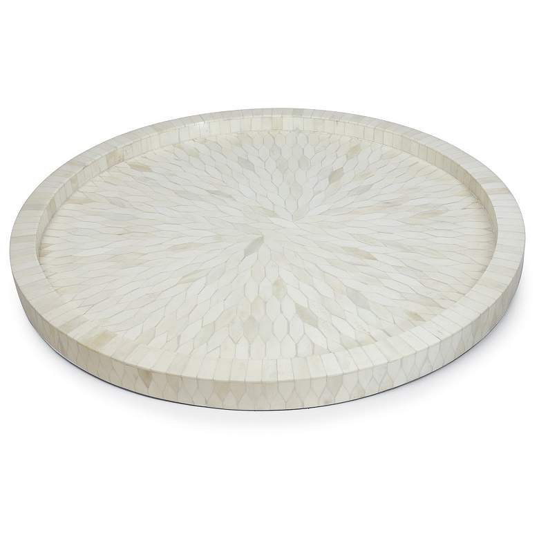 Image 2 Jullian Bone Tray Small (White) more views