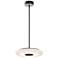 June 18" Wide Black 30W LED Pendant