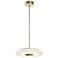 June 18" Wide Light Antique Brass 30W LED Pendant