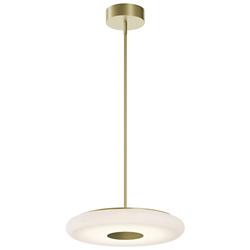 June 18" Wide Light Antique Brass 30W LED Pendant