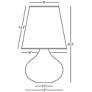 3_June 23.5" High Rose Water Glazed Finish Lamp with Oyster Linen Shade more views