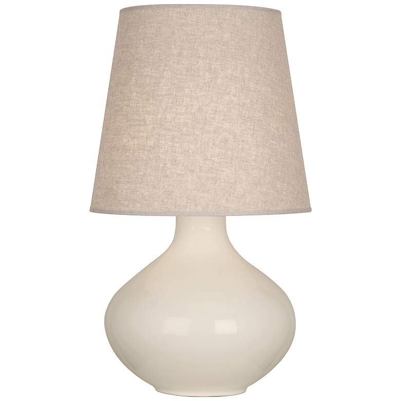 Image 1 June 30.75" High Bone Table Lamp With Cream Shade