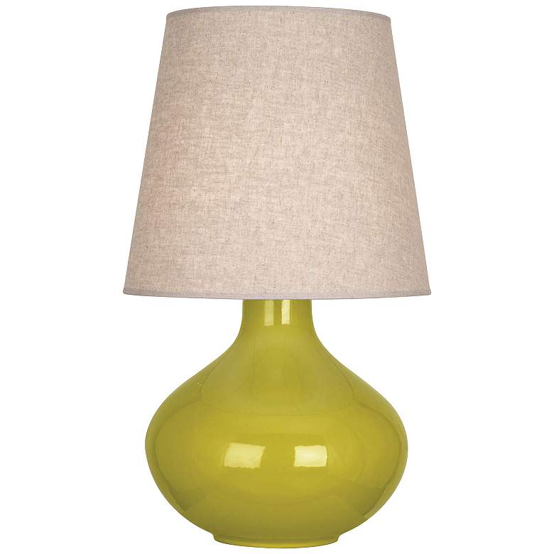 Image 1 June 30.75" High Citron Table Lamp With Cream Shade