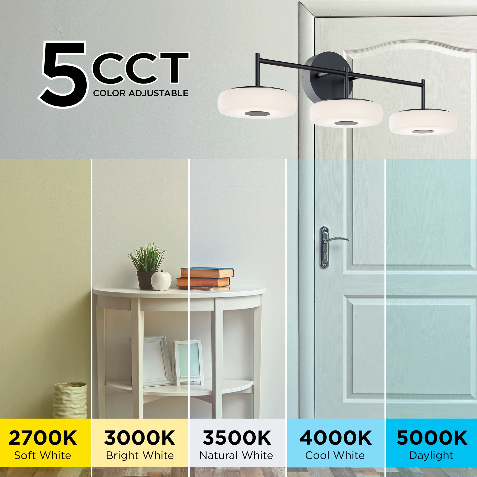 Image 4 June 30" Wide Light Antique Brass 30W LED Vanity more views