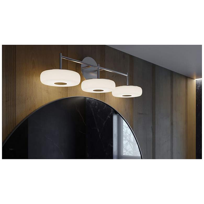 Image 2 June 30" Wide Satin Nickel 30W LED Vanity more views