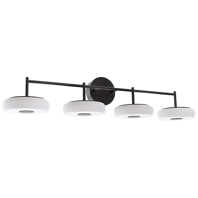 Image 1 June 41" Wide 4-Light Black 40W LED Vanity