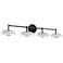June 41" Wide 4-Light Black 40W LED Vanity