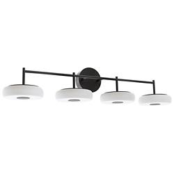 June 41" Wide 4-Light Black 40W LED Vanity