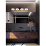 2_June 41" Wide 4-Light Black 40W LED Vanity more views