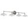 June 41" Wide 4-Light Satin Nickel 40W LED Vanity