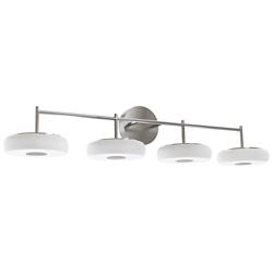 June 41" Wide 4-Light Satin Nickel 40W LED Vanity