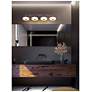 2_June 41" Wide 4-Light Satin Nickel 40W LED Vanity more views