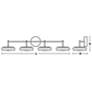3_June 41" Wide 4-Light Satin Nickel 40W LED Vanity more views