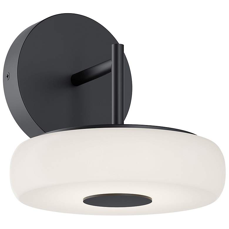 Image 1 June 8" High Black 10W LED Sconce