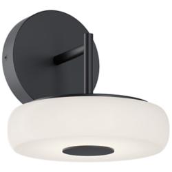 June 8" High Black 10W LED Sconce