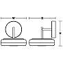 6_June 8" High Black 10W LED Sconce more views