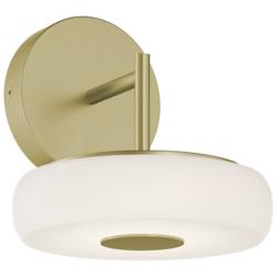 June 8" High Light Antique Brass 10W LED Sconce