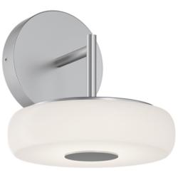 June 8" High Satin Nickel 10W LED Sconce