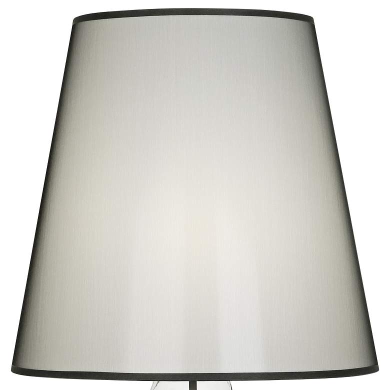 Image 2 June Clear Glass Accent Table Lamp with Black Organza Shade more views