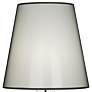 June Clear Glass Accent Table Lamp with Black Organza Shade