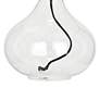 June Clear Glass Accent Table Lamp with Black Organza Shade