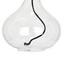 June Clear Glass Accent Table Lamp with White Organza Shade