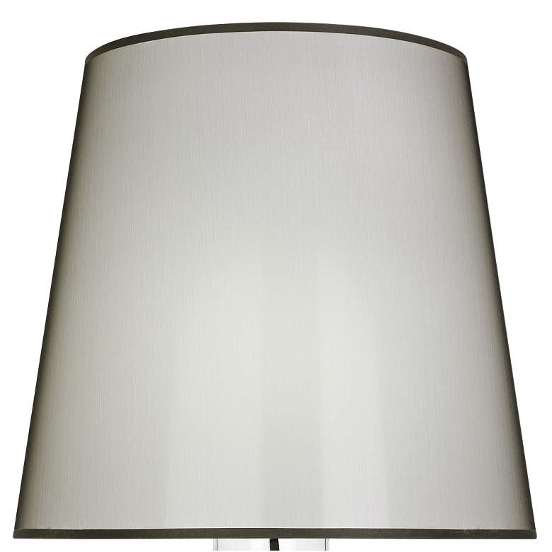 Image 2 June Clear Glass Table Lamp with Black Organza Fabric Shade more views