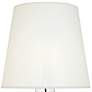 June Clear Glass Table Lamp with White Organza Fabric Shade