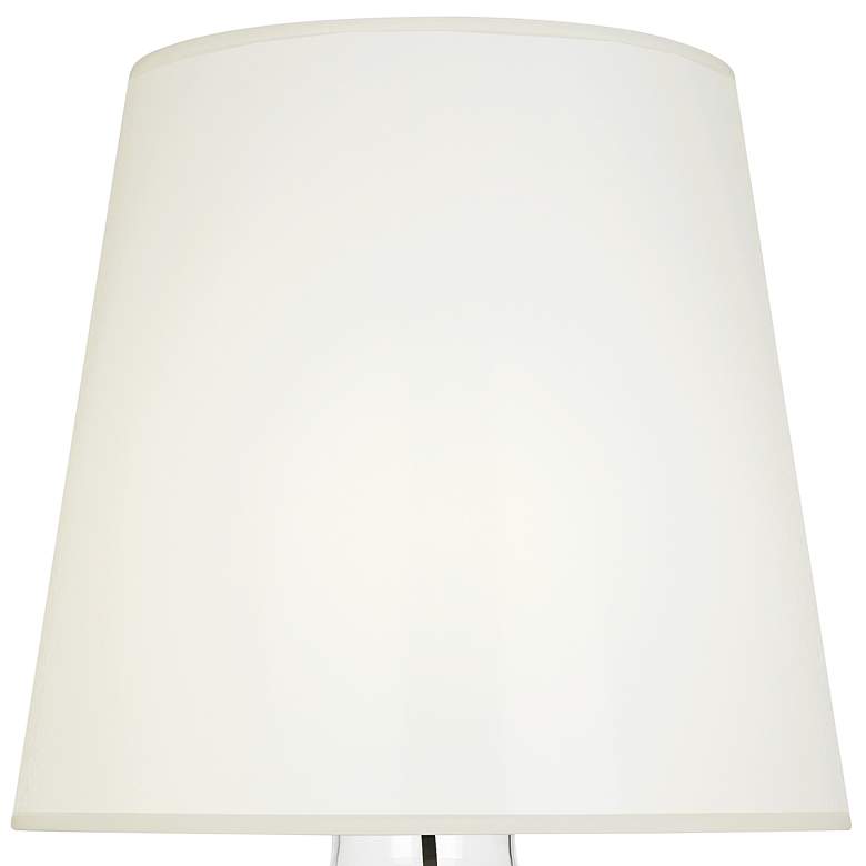 Image 2 June Clear Glass Table Lamp with White Organza Fabric Shade more views
