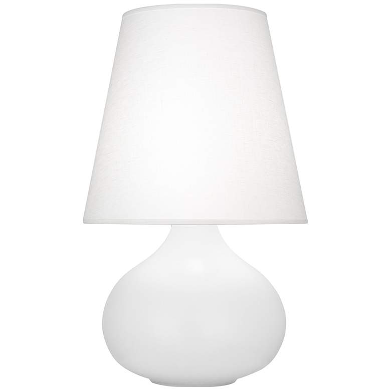 Image 1 June Matte Daisy Glazed Ceramic Accent Table Lamp