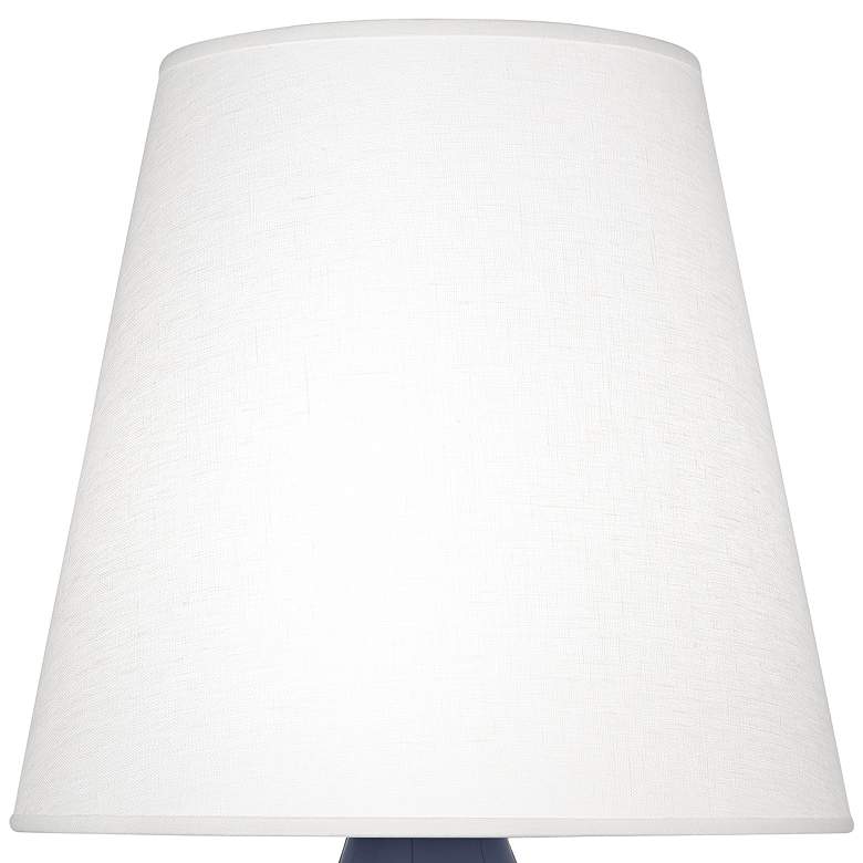 Image 2 June Midnight Blue Accent Table Lamp w/ Oyster Linen Shade more views