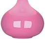 June Schiaparelli Pink Accent Table Lamp w/ Buff Linen Shade
