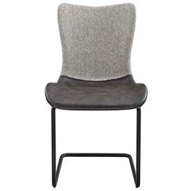Image5 of Juni Dark Gray Leatherette Side Chair more views