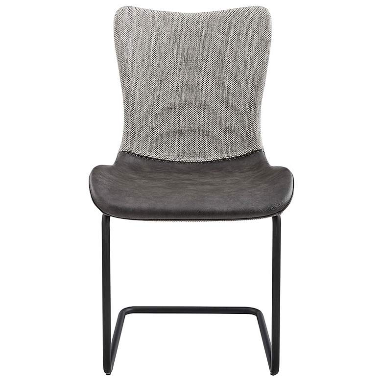 Image 5 Juni Dark Gray Leatherette Side Chair more views