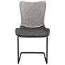 Juni Dark Gray Leatherette Side Chair