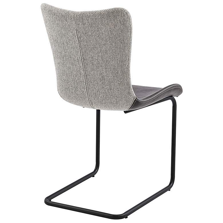 Image 7 Juni Dark Gray Leatherette Side Chair more views