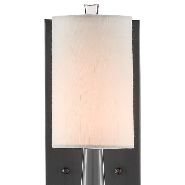 Image 2 Junia 18 1/2" High Oil-Rubbed Bronze and Crystal Wall Sconce more views