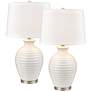 Junia 28" High 1-Light Table Lamp - Set of 2 White