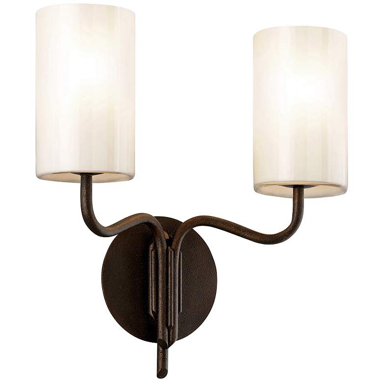 Image 1 Juniper 15" High Juniper Bronze 2-Light Wall Sconce