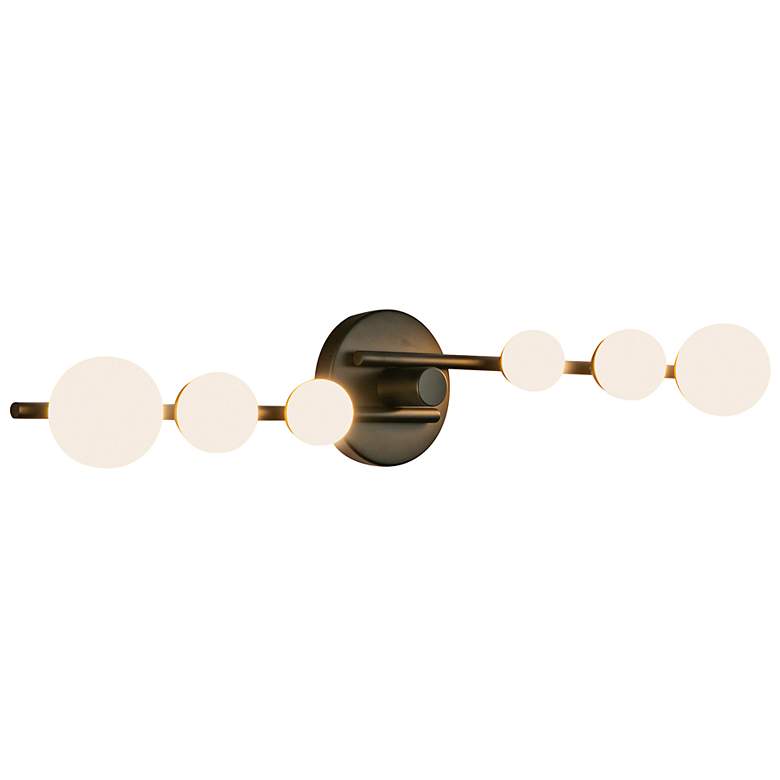 Image 2 Juniper 28 3/4" Wide Black 6-Light LED Bath Light more views